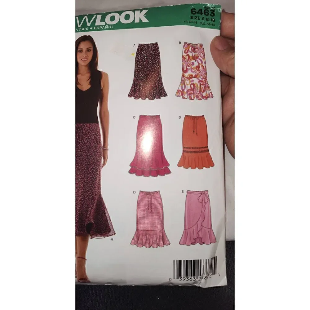 Lot of 3 Simplicity Patterns -#6461, #6470 & #6463 Size A (8-18) NEW LOOK uncut
